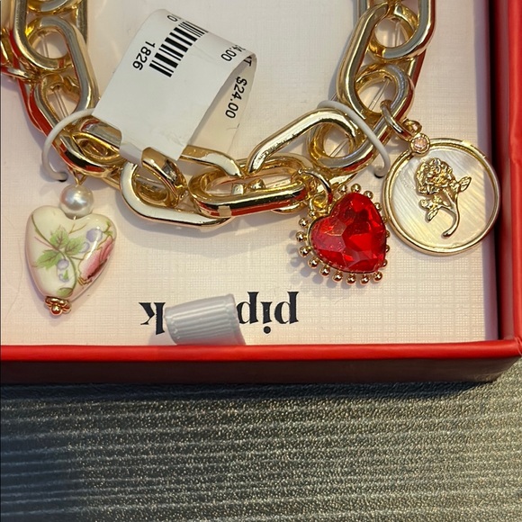 Piper K Gold Charm Bracelet - Picture 3 of 4
